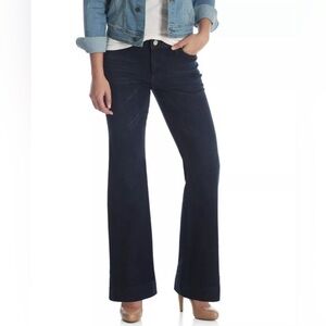Wrangler Retro Women’s Mae Mid-Rise Wide Leg Trouser Denim Jeans Size 15/16